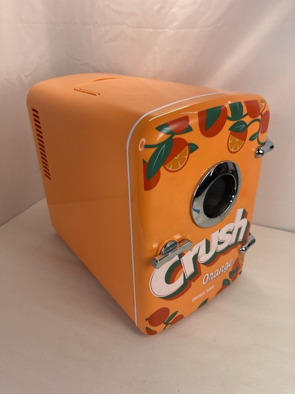 Orange Crush Mini Fridge Cooler Bluetooth Portable AC/DC PepsiCo 2023 Tested